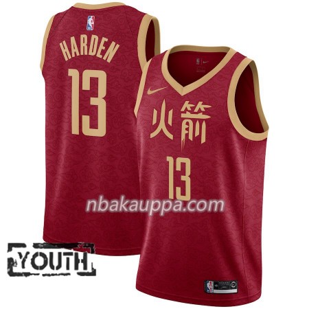 Houston Rockets James Harden 13 2018-19 Nike City Edition Punainen Pelipaidat Swingman - Lasten